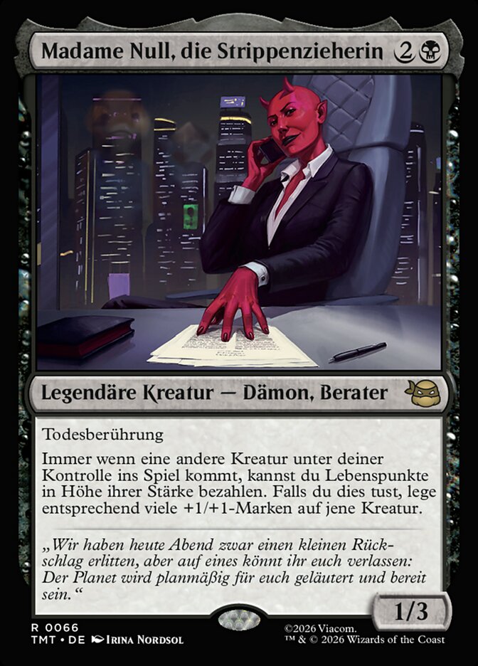 Madame Null, die Strippenzieherin