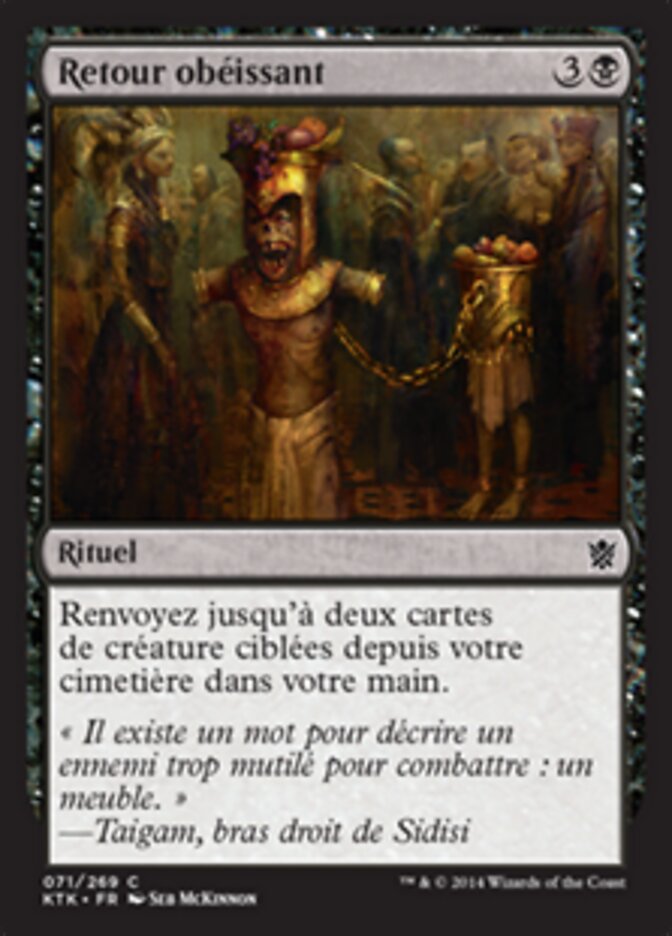 Retour obéissant