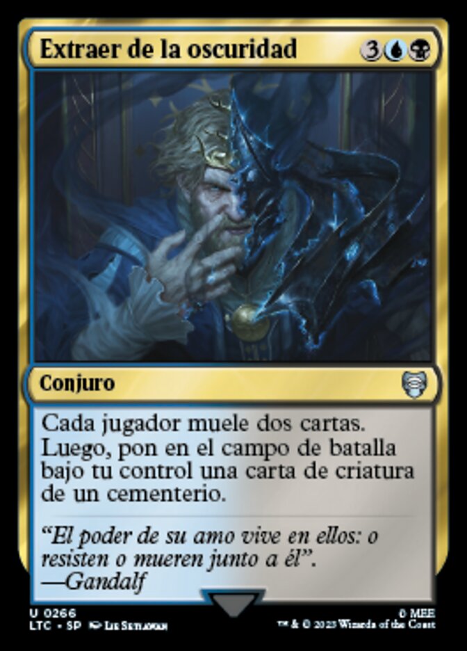 Extraer de la oscuridad