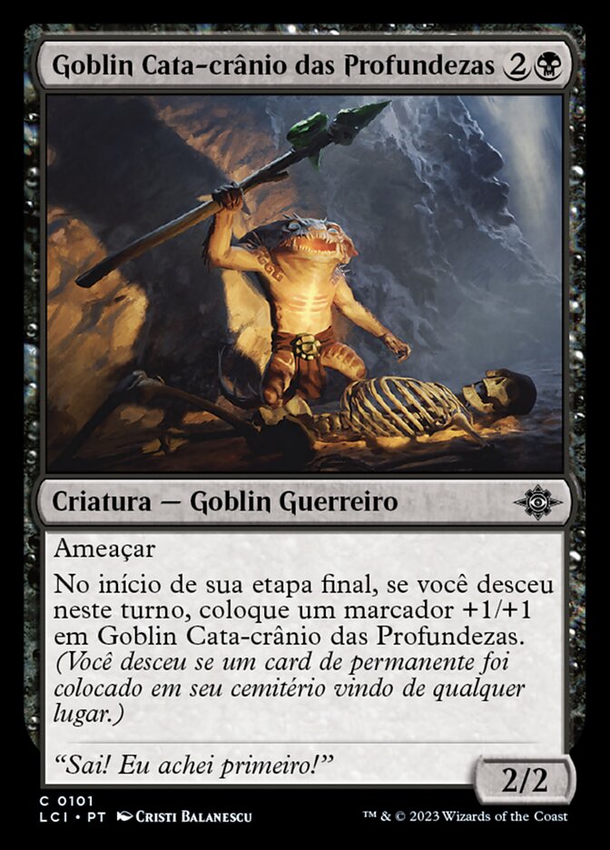 Pega-crânio Goblin das Profundezas