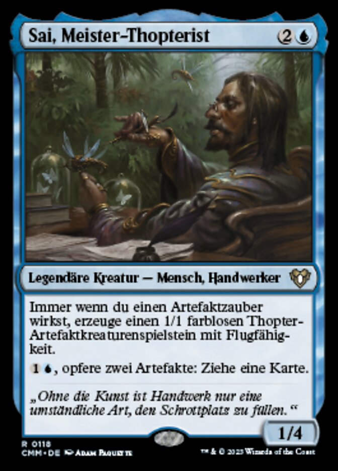 Sai, Meister-Thopterist