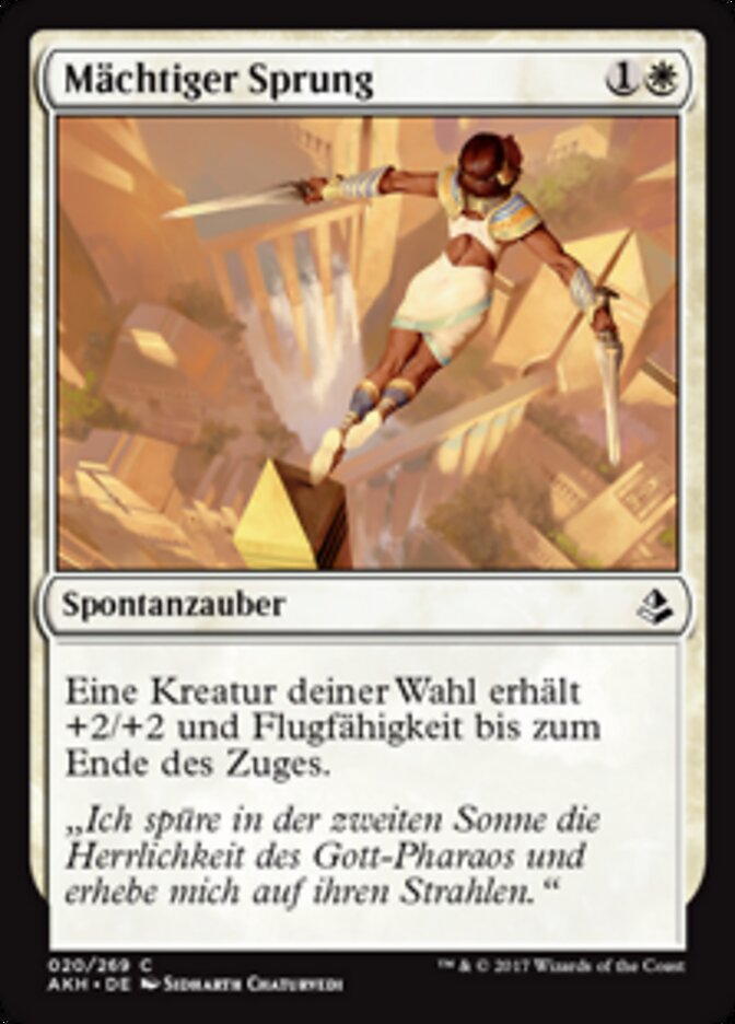 Mächtiger Sprung