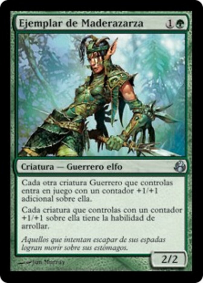 Ejemplar de Maderazarza