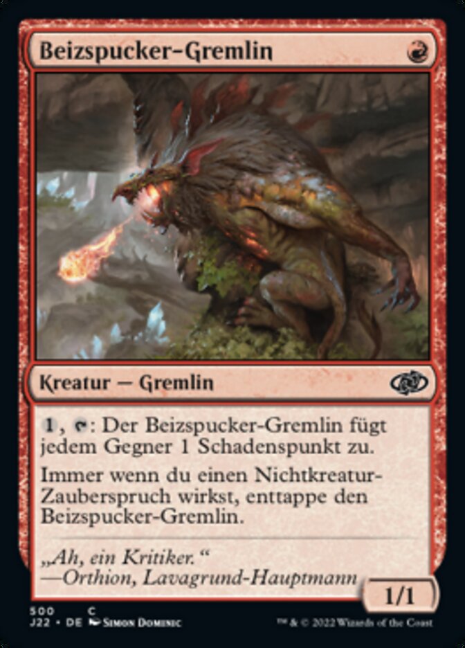 Beizspucker-Gremlin