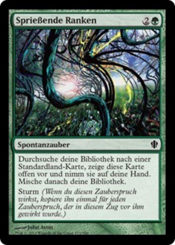 Sprießende Ranken