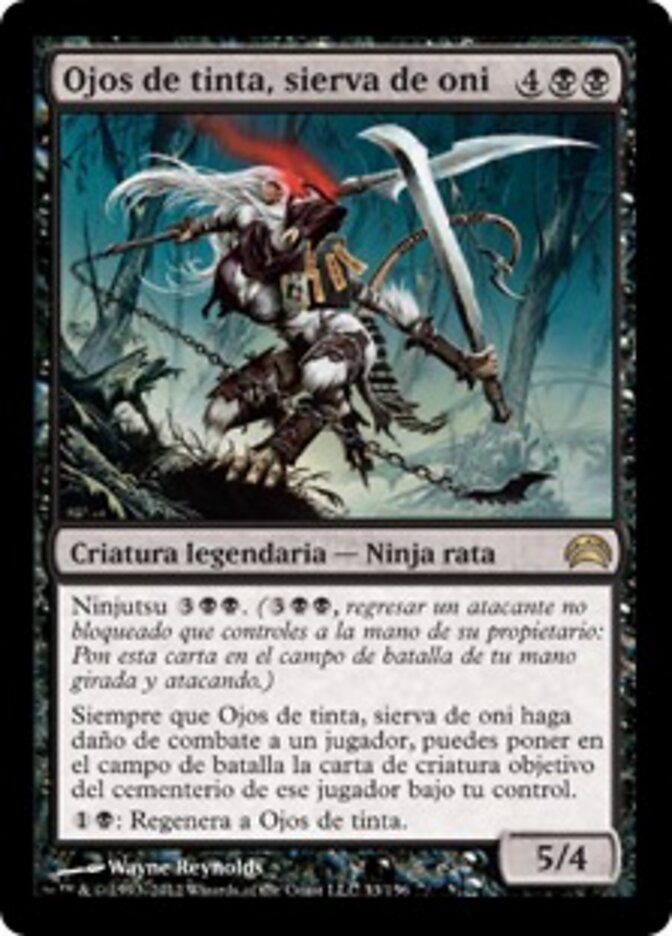 Ojos de tinta, sierva de oni