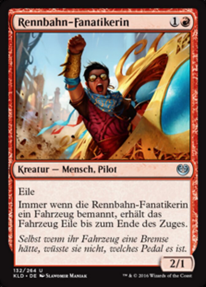 Rennbahn-Fanatikerin