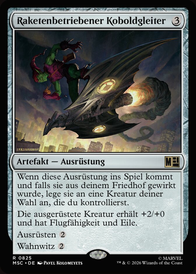 Raketenbetriebener Koboldgleiter