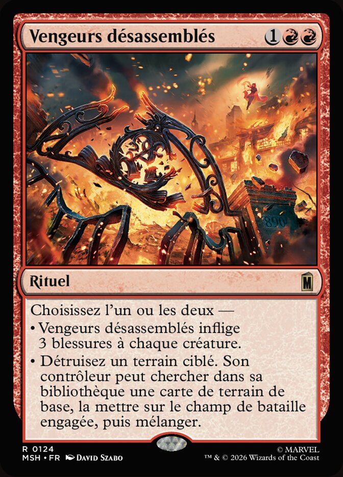 Vengeurs désassemblés