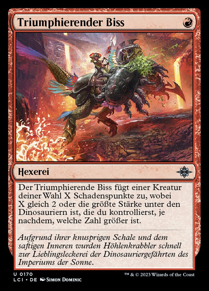 Triumphierender Biss