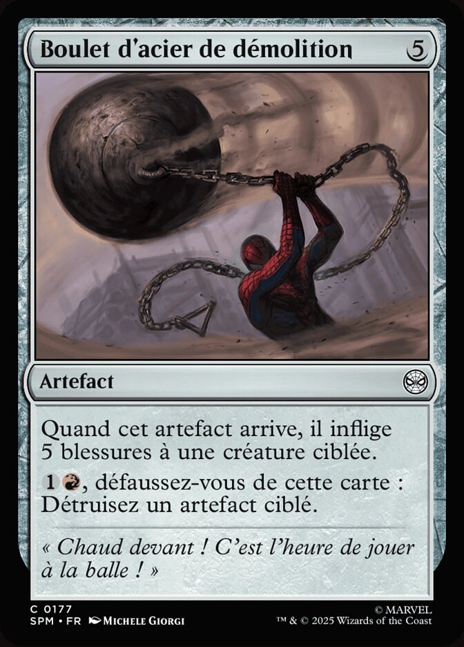 Boulet d'acier de démolition