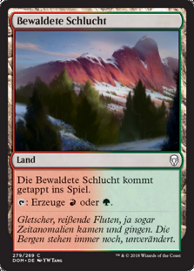 Bewaldete Schlucht