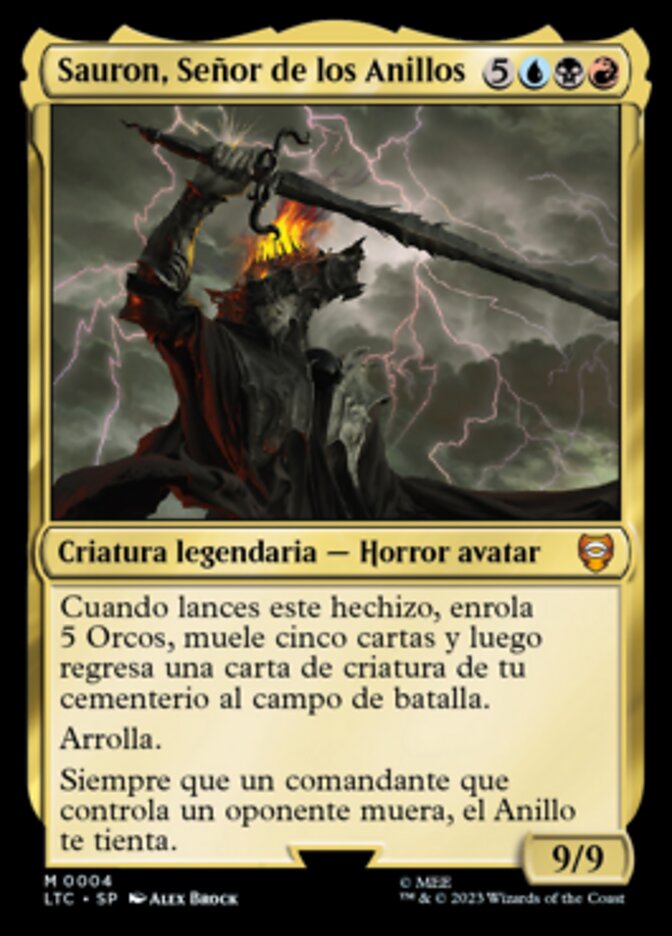 Sauron, Señor de los Anillos