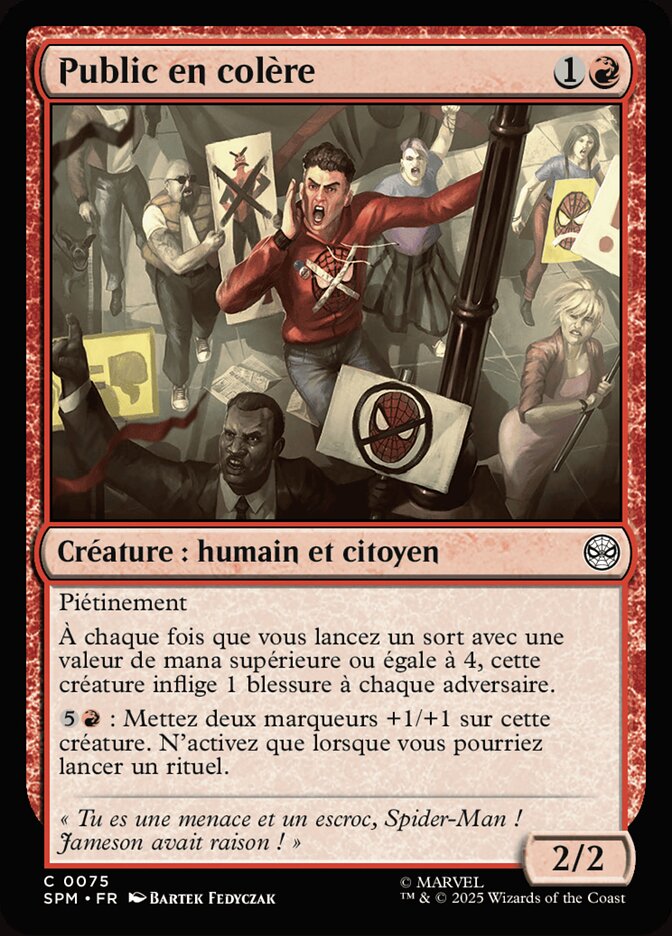 Public en colère