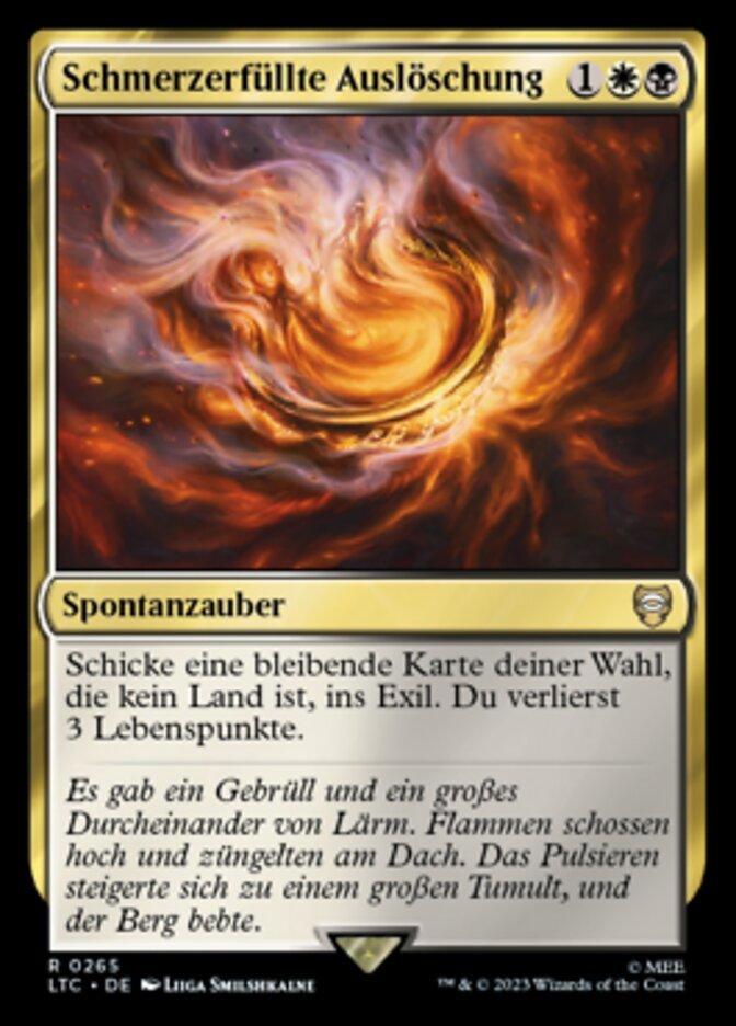 Schmerzerfüllte Auslöschung