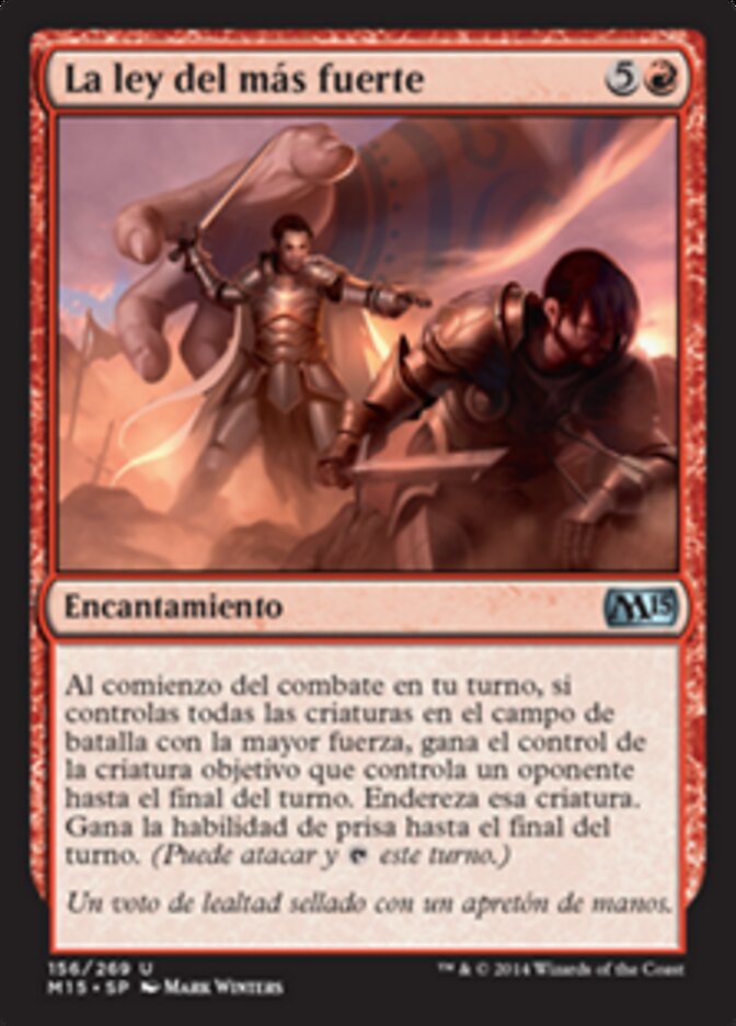 La ley del más fuerte