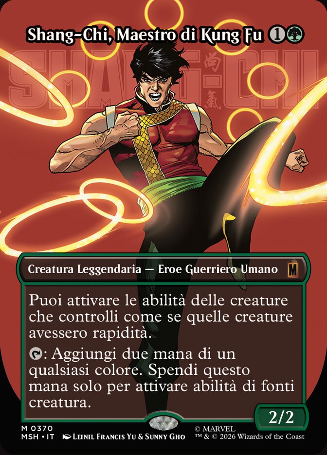 Shang-Chi, Maestro di Kung Fu