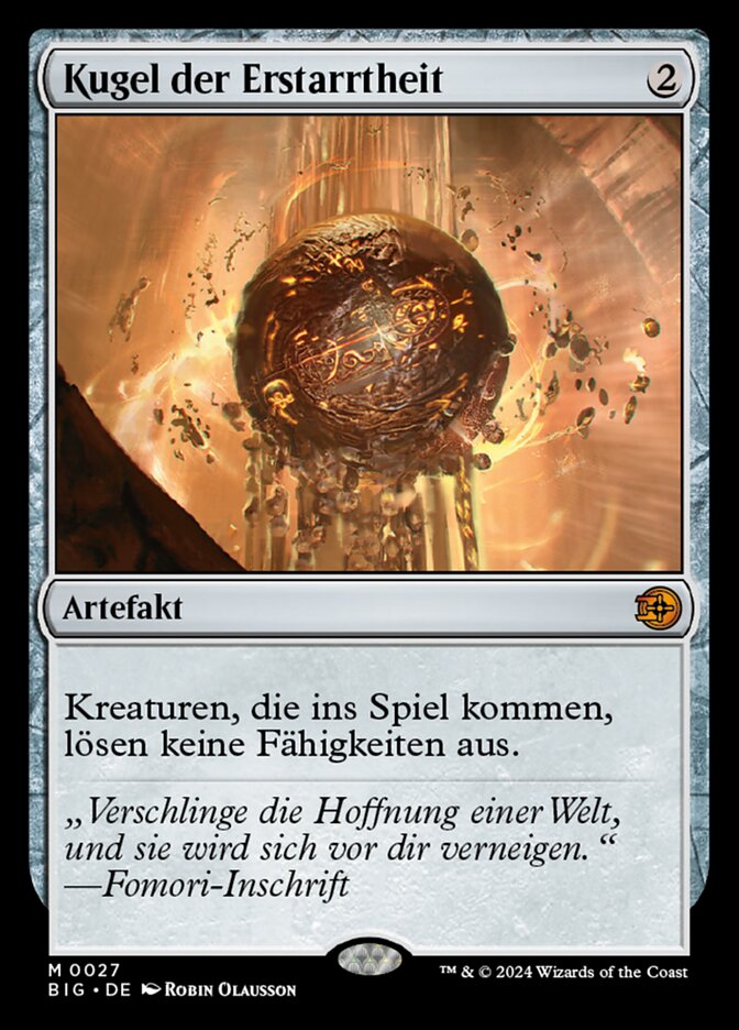 Kugel der Erstarrtheit