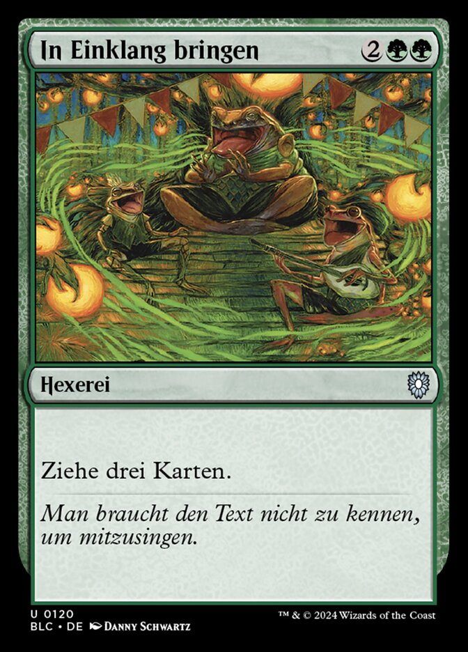 In Einklang bringen