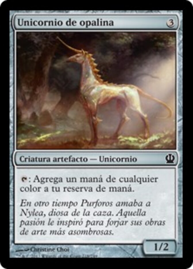 Unicornio de opalina