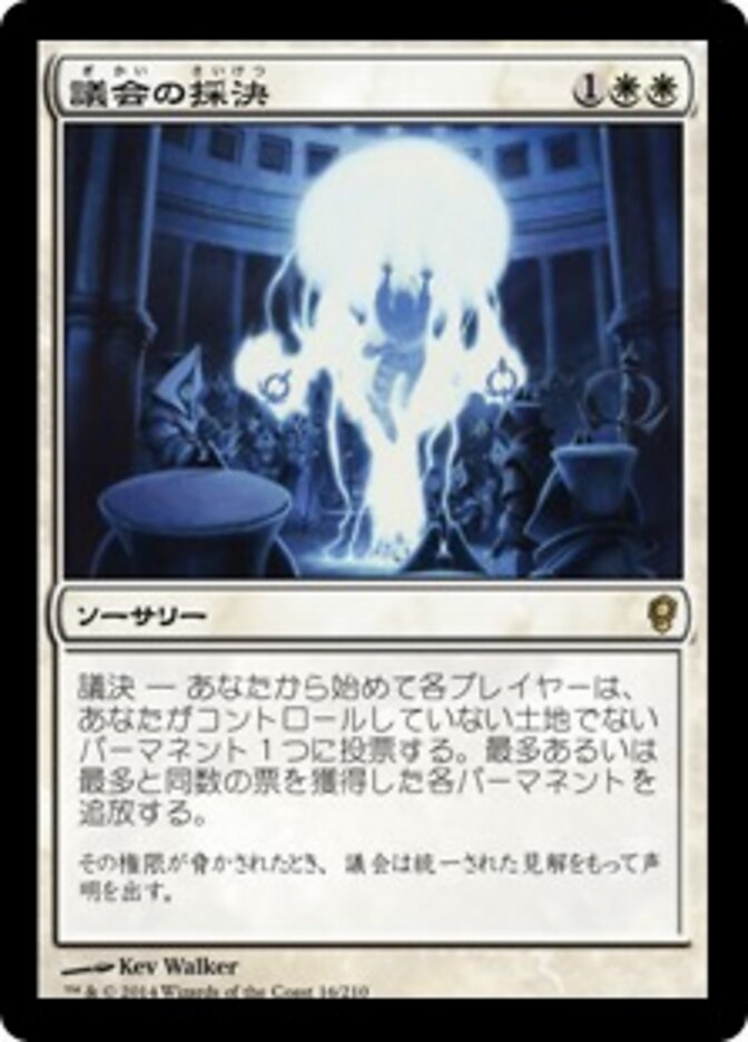 議会の採決