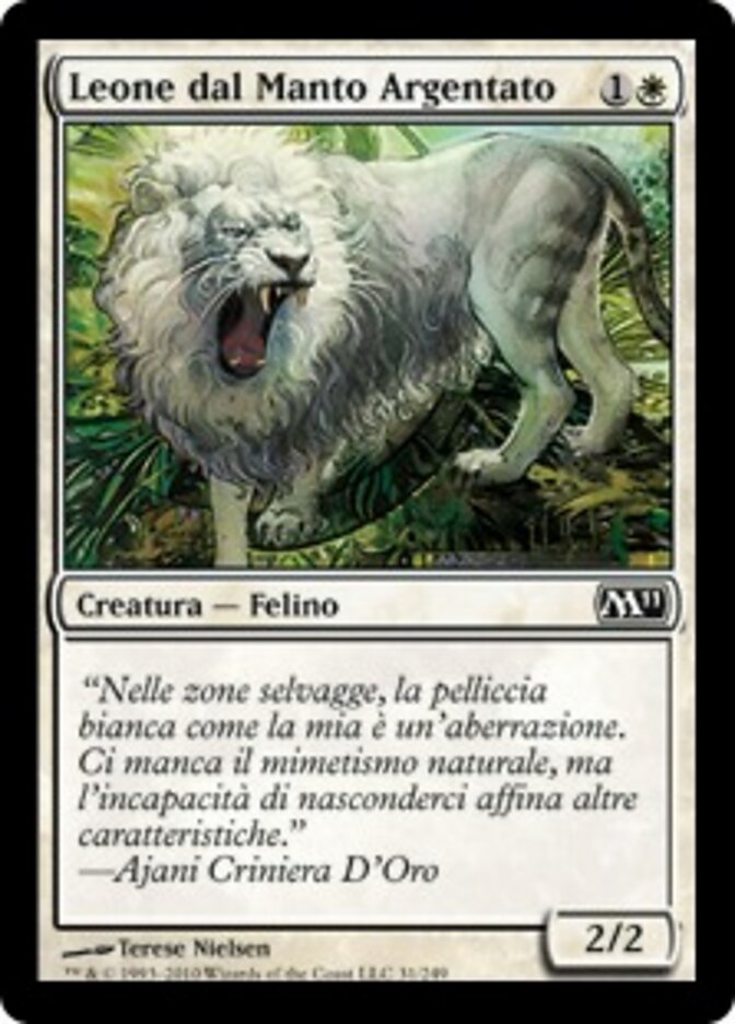 Leone dal Manto Argentato