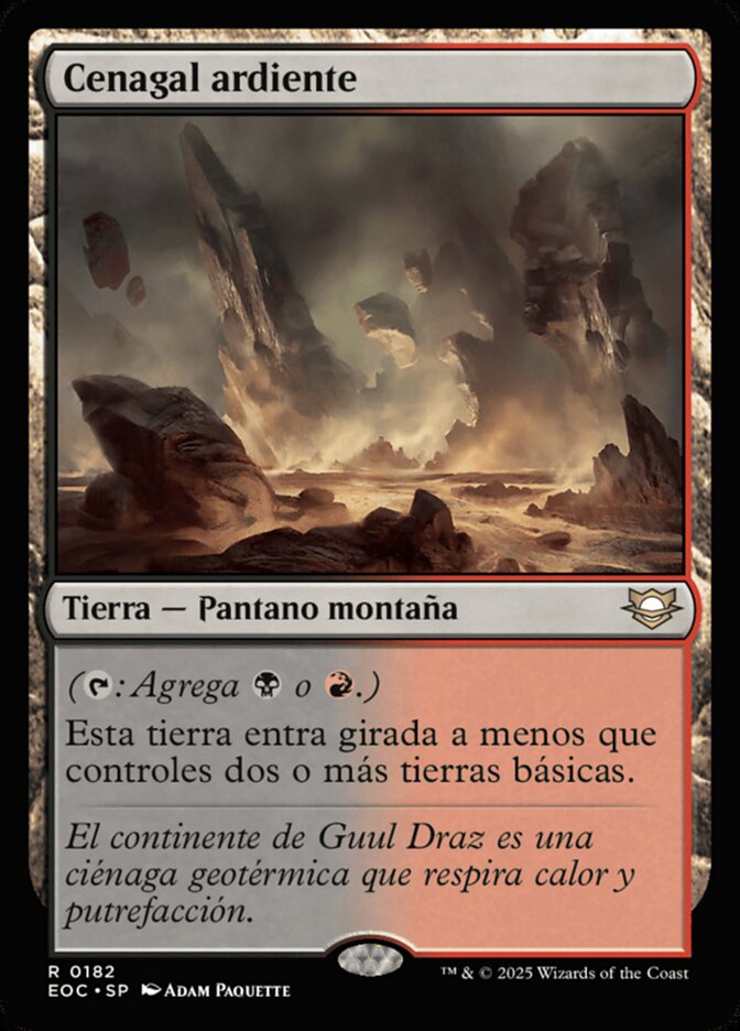 Cenagal ardiente