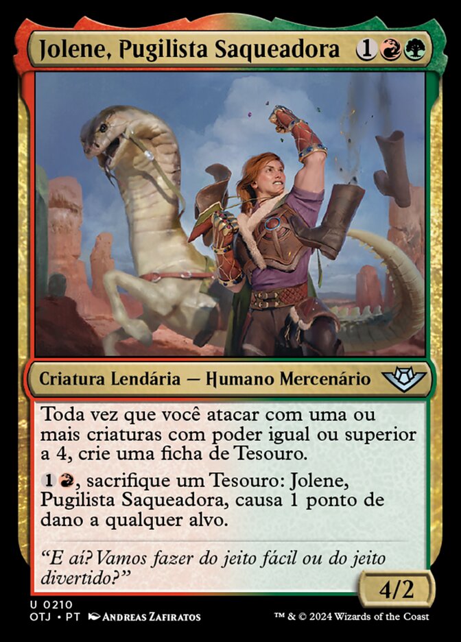 Jolene, Pugilista Saqueadora
