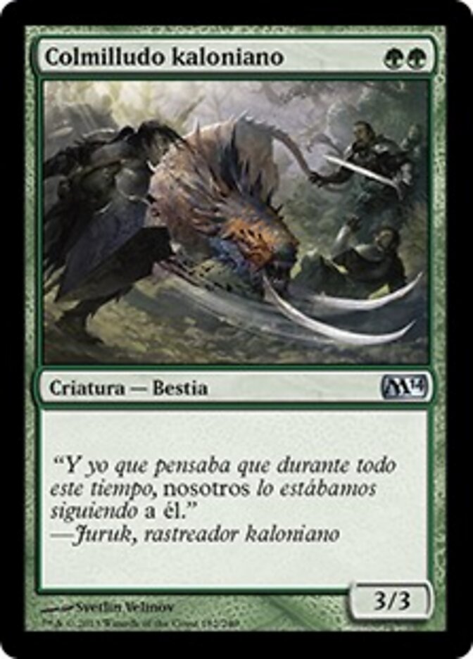 Colmilludo kaloniano