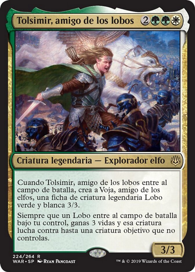 Tolsimir, amigo de los lobos