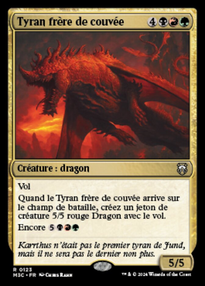Tyran frère de couvée