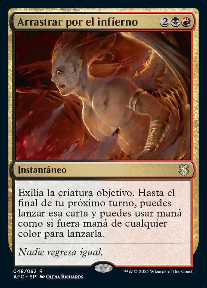 Arrastrar por el infierno