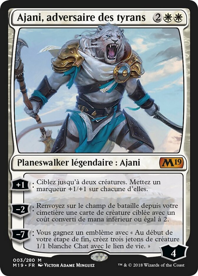 Ajani, adversaire des tyrans