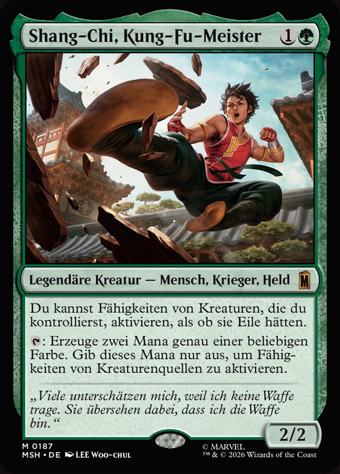 Shang-Chi, Kung-Fu-Meister