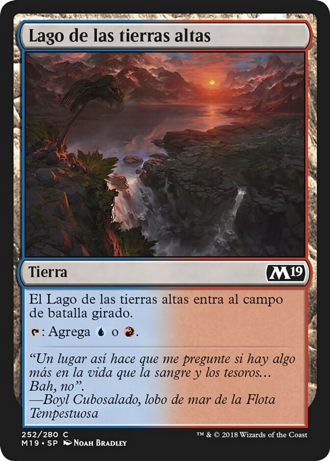 Lago de las tierras altas