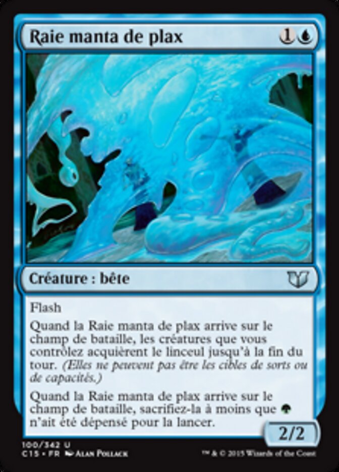 Raie manta de plax