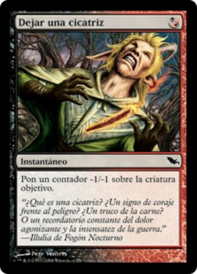 Dejar una cicatriz