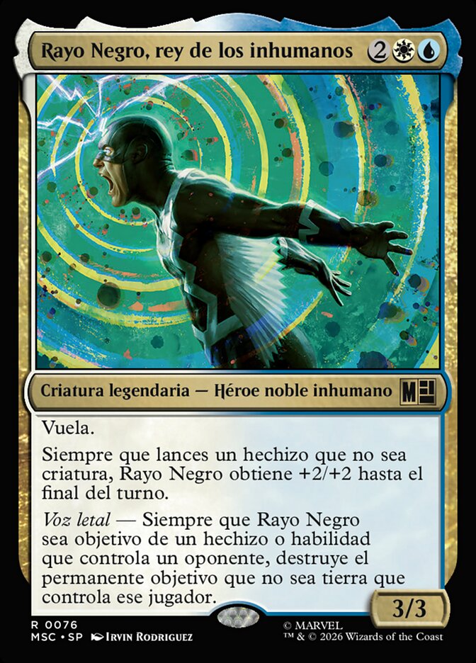 Rayo Negro, rey de los inhumanos