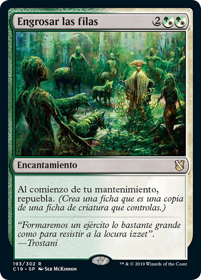 Engrosar las filas