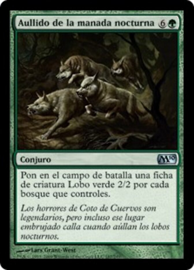 Aullido de la manada nocturna