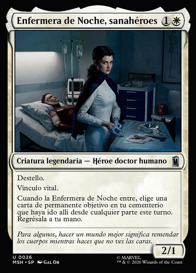 Enfermera de Noche, sanahéroes
