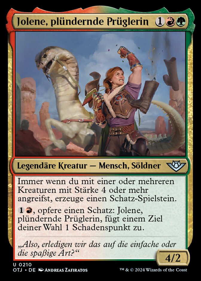 Jolene, plündernde Prüglerin