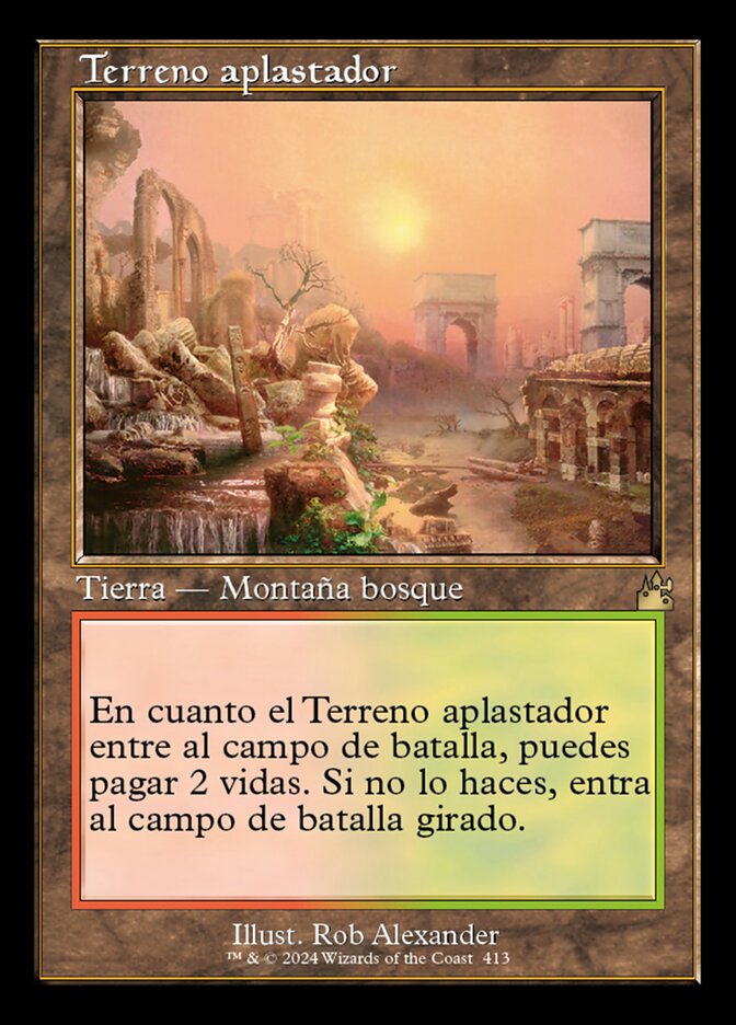 Terreno aplastador