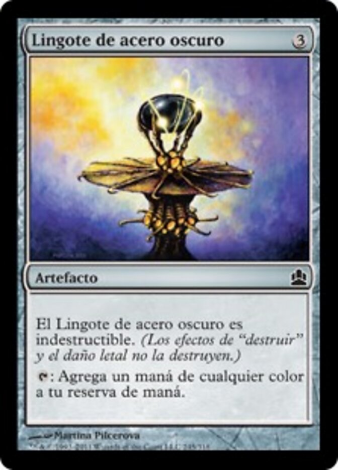 Lingote de acero oscuro