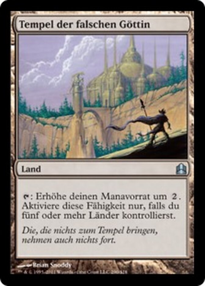 Tempel der falschen Göttin