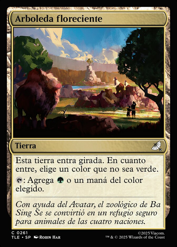 Arboleda floreciente