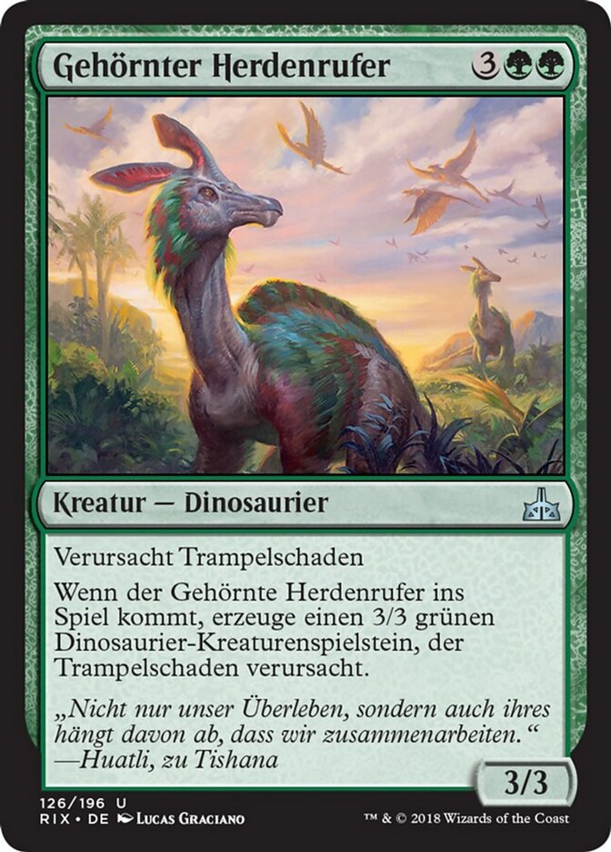 Gehörnter Herdenrufer