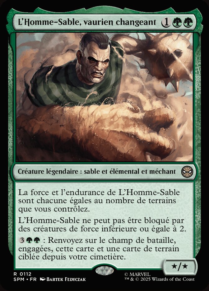 L'Homme-Sable, vaurien changeant