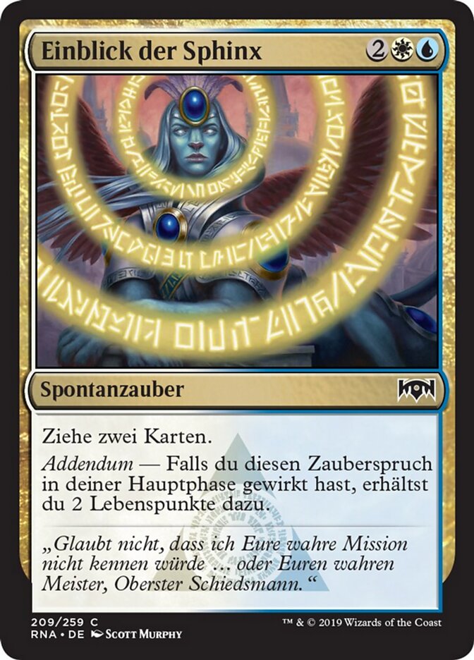 Einblick der Sphinx