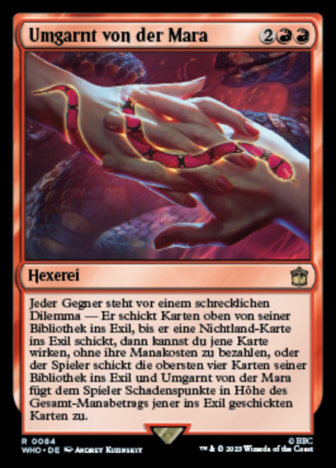 Umgarnt von der Mara